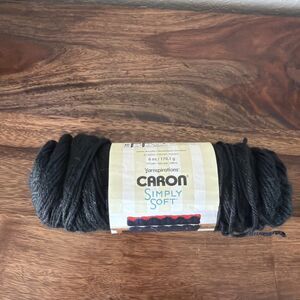 Caron Simply Soft Yarn.  Black